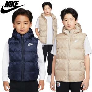 [나이키키즈]주니어 자카드 후드 덕다운 베스트 조끼 A254VE388P