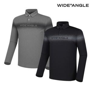 [와이드앵글] WMU24231 TO 보더 프린트 폴로 티셔츠