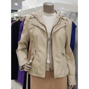 미니멈 세이브존01 바이커 후드 레더 자켓 MYCKLJ8900