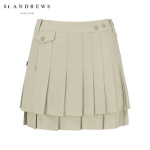 [세인트앤드류스] 여성 티어드 플리츠 큐롯 스커트