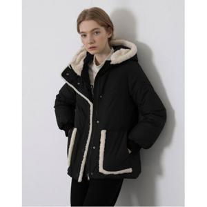 [올리비아로렌]보아 퍼 패치 다운 점퍼____VVCKDYWA271