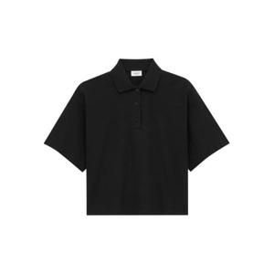 생로랑 폴로 티셔츠 841963 Y37HC1000 Black