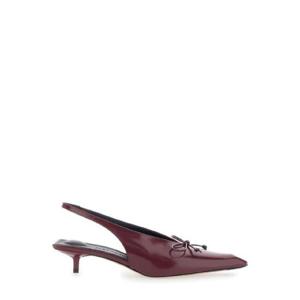 쟈크뮈스 자크뮈스 버건디 슬링백힐 2235695
