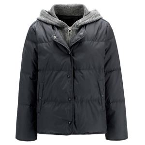 [엠씨]후드 니트배색 오리털패딩M54D053