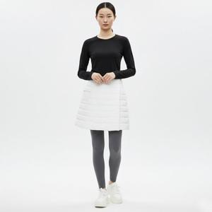 샵앤) 여성 허리밴딩 겨울 방한 골프 패딩 숏 치마 바지 SH-WPT-20825-아이보리