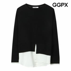 [GGPX] 셔츠 레이어드형 맨투맨 티셔츠 (GP9TS039F)