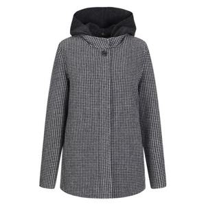 [올리비아로렌]니트 후드 탈착 체크 코트형 자켓____VOCFUXWB316