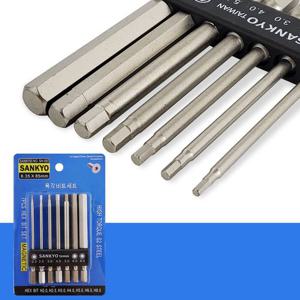 sankyo 육각비트세트7P (SH-085) 드릴 비트날 85mm 육각비트 드릴비트 임팩드릴 드릴기리 드라이버비트