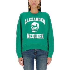 알렉산더 맥퀸 긴팔 티셔츠 752345 QZAJ50305 GREEN