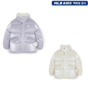 MLB키즈 프리즘 걸스 하트키링 글로시 숏 덕다운 7FDJB1056