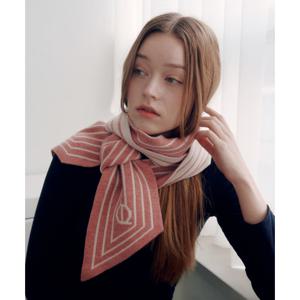 루이까또즈 울 혼방 마티에르 니트  머플러 핑크 2DMK807PI