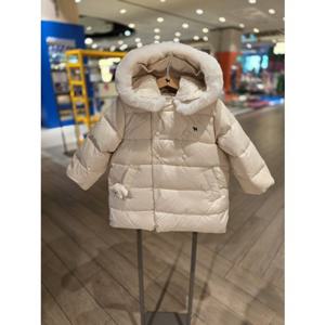 [블루독베이비] 25 FW(크림)큐티키링 미들덕다운점퍼 (45C1411406)오리털 백일 돌 선물 조카 유아 아우터