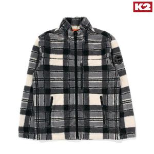 [케이투 (행사)]봄가을 남성 캐주얼 플리스 자켓/점퍼/체크/뽀글/KMU23160YD