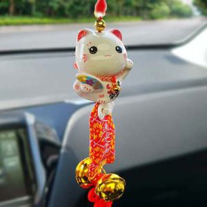 원기켓 기원 부적 룸미러걸이 차걸이 자동차 액세서리 원기켓 기원 부적 룸미러걸이 차갈이 복고양이 자동차용품 자동차악세사리 자동차인테리어