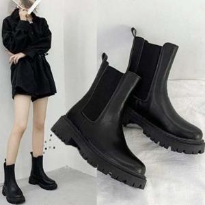 US502 통굽부츠 앵클부츠 키높이부츠 통굽워커 첼시부 첼시부츠 통굽부츠 키높이워커 가을신발 캐주얼화