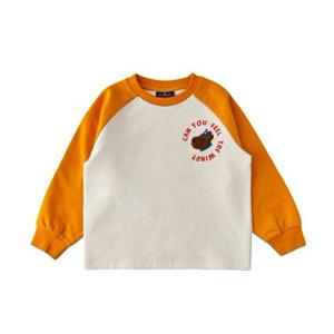 블루독스튜디오 [블루독](OR)컬러블럭레글런티셔츠 25C1533002 FW25겨울상품 기모티셔츠