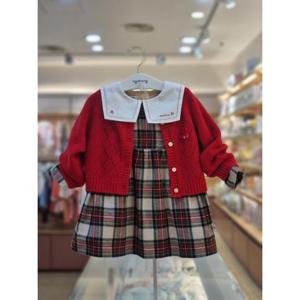 아가방 세이브존06 제리체크원피스(가디건) 01S724054