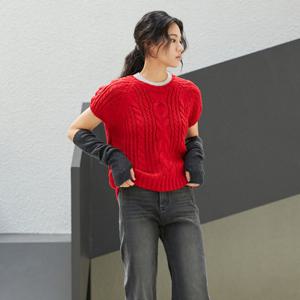 [랩]꽈배기 라운드 반팔니트(AR4KHA42)