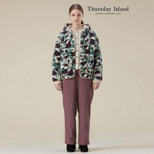 [Thursday Island] 후드 패턴 무스탕(T238MLT237W)