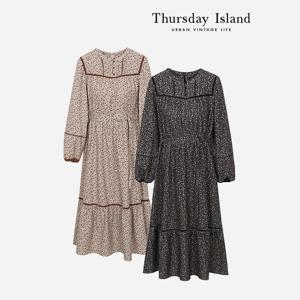 [Thursday Island] 벨벳 테잎 믹스 원피스(T238MOP245W)
