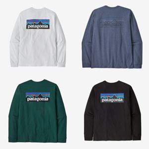 파타고니아코리아 ( 38518Q7 ) 멘즈 롱-슬리브드 P-6 로고 리스판서빌리- 티 SC