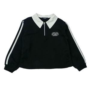 [티파니(정상)]BK 카라배색 반집업 티 T54KAT040