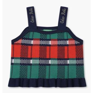 [베네통키즈]25FW-크리스마스 체크 뷔스티에/QAKP11561