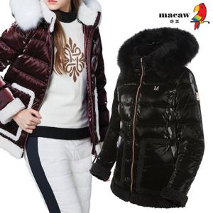 [마코] (여성)퍼 배색 디자인 구스다운 점퍼_MMW4DJ63