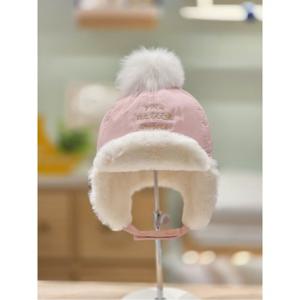 압소바 HK(아기모자)아티 방울 귀달이 모자(핑크)25년FW (A2731507)