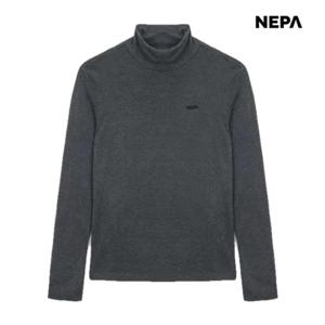 네파 [택가 59,000] 남성 기모 하이넥 목폴라 티셔츠 7K75349