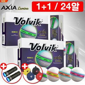 볼빅 골프공 엑시아 루미나 야광&형광볼 2더즌 24알