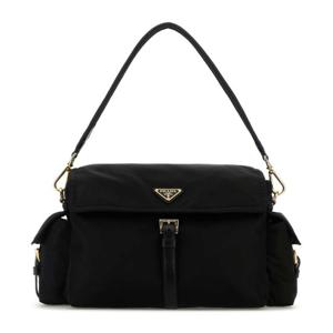 프라다 블랙 나일론 플랩 숄더 백 1BD391VNOORDLN F0002