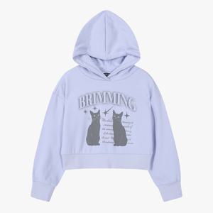 [더데이걸]뉴그래픽크롭후드 스웨트셔츠TGMH25T03