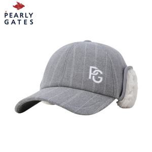 [파리게이츠] 남성 핀스트라이프 퍼 이어워머 볼캡