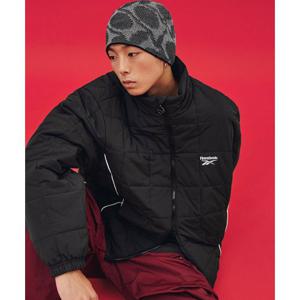 [리복]스퀘어 퀼팅 패딩 자켓 - 블랙 REJU5FP35BK