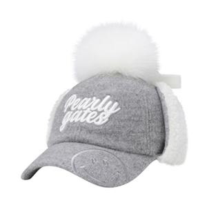 [파리게이츠] (521E4CP005)여성 탈착 폼폼이 부클 이어워머 볼캡