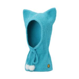 [파리게이츠] (521E4AC386)여성 스마일 드롭 폼폼이 뿔 바라클라바