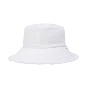 파리게이츠골프모자 NQC 521D2CP701_WH 여성 스마일 로고 자수 프레이드 버킷햇