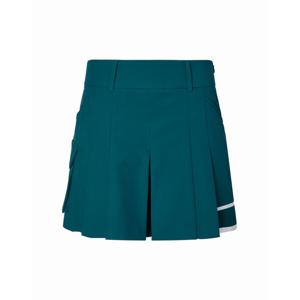 헤지스 골프 여성 25FW 터키쉬블루 여성 투어 4부 플리츠 큐롯 팬츠 HWPA5D511T3