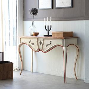 유캐슬 칸느 엔틱 콘솔 수납장 서랍장 테이블 (아이보리)