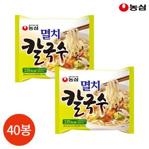 농심 멸치 칼국수 98g x 40봉