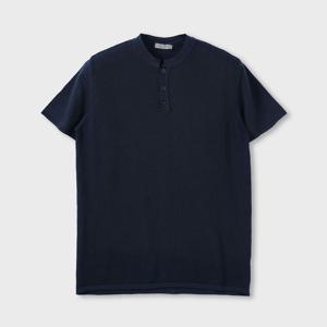 [택가160000원] 빠니깔레 코튼 헨리넥 니트 셔츠 F-SNIT18