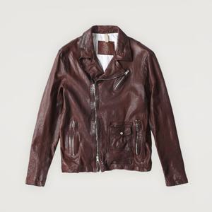 빠니깔레 브라운 시몬 바이커 재킷 F-NLJP50-BR