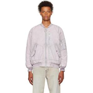 25 FW 이티스 남성   퍼플 델타 보머 재킷 222640M175000