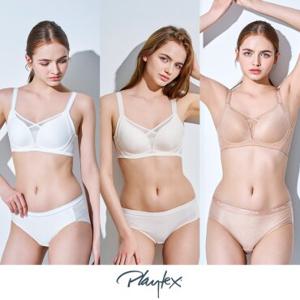 플레이텍스 노와이어 크로스유어하트 브라팬티 6종 쿨화이트+크림+베이지 PXW5N303133_T