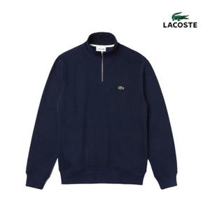 라코스테 남녀공용 반집업 코튼 스웨트셔츠 SH1927 네이비