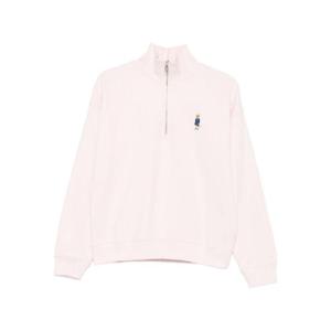 메종키츠네  원피스드 폭스 하프 지퍼 맨투맨 FW25 PW00321KM03410327 6201035 Pink