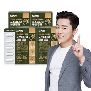 [4개월분] GNM 기억력 인지력 포스파티딜세린 징코 60캡슐x4박스