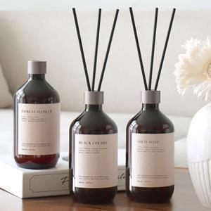 [차량용100ml*2개증정] 올챌린지 대용량디퓨저 500ml*3 선물추천 (우드봉2개, 논슬립패드2개포함)