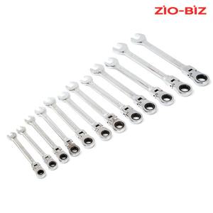 플렉시블 기어렌치 12종세트/육각 양구 몽키 라쳇렌치 스패너